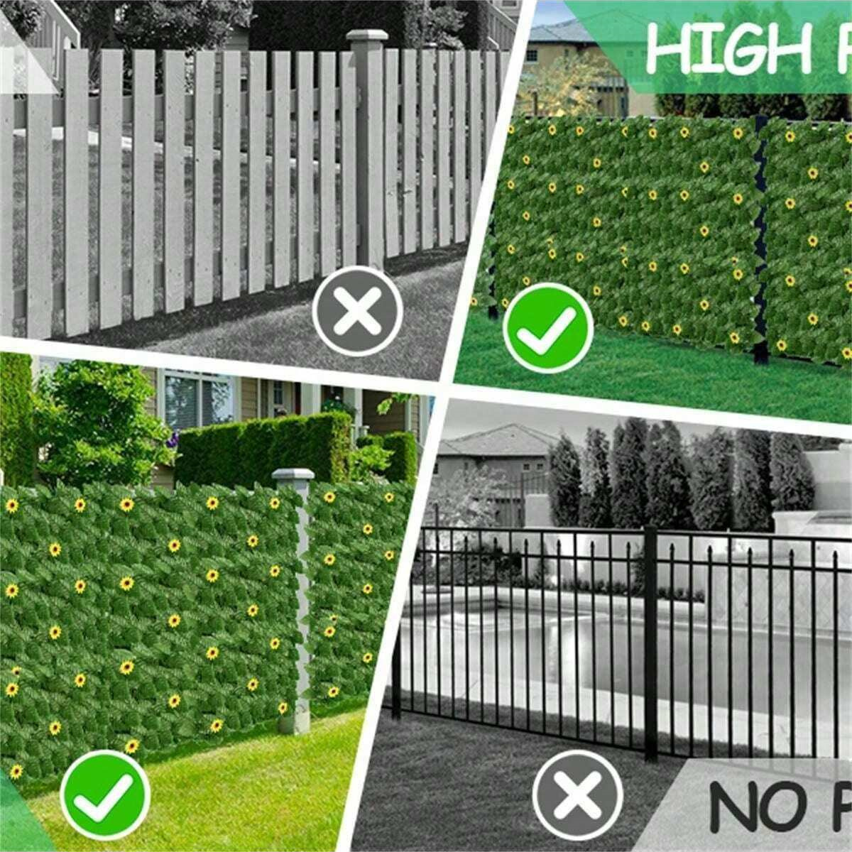 Green Artificial Ivy Privacy F - Home Security Fence ulasan dan harga