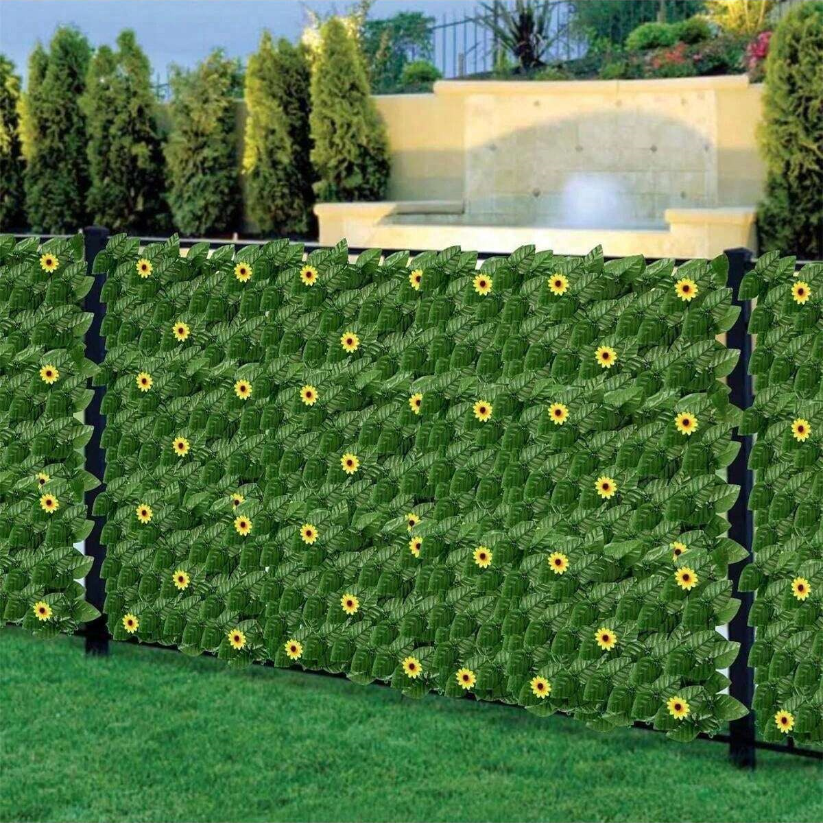 Green Artificial Ivy Privacy F - Home Security Fence ulasan dan harga