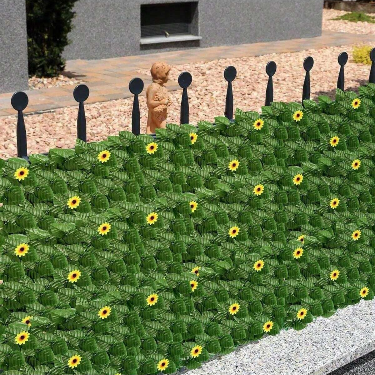 Green Artificial Ivy Privacy F - Home Security Fence ulasan dan harga