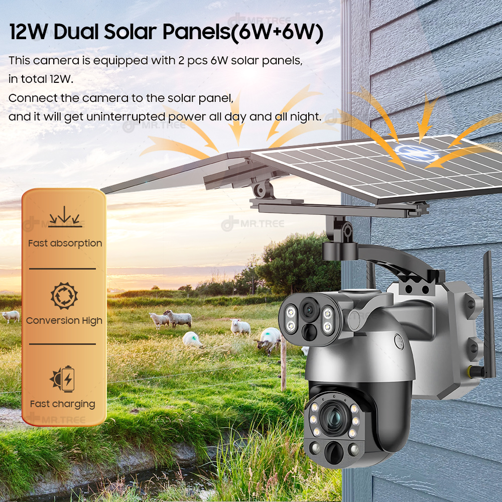 4K 50X Optical Zoom Dual Lens  - Home Security Wifi Camera ulasan dan harga