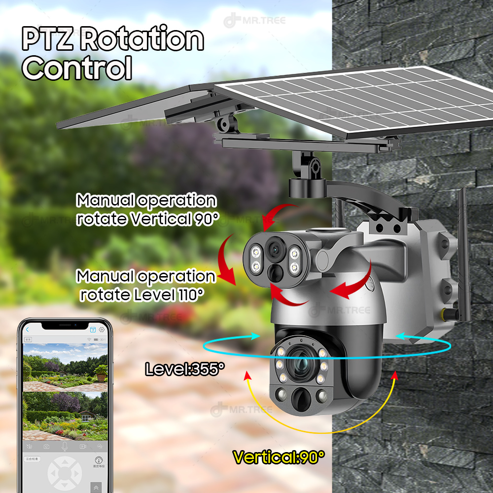 4K 50X Optical Zoom Dual Lens  - Home Security Wifi Camera ulasan dan harga