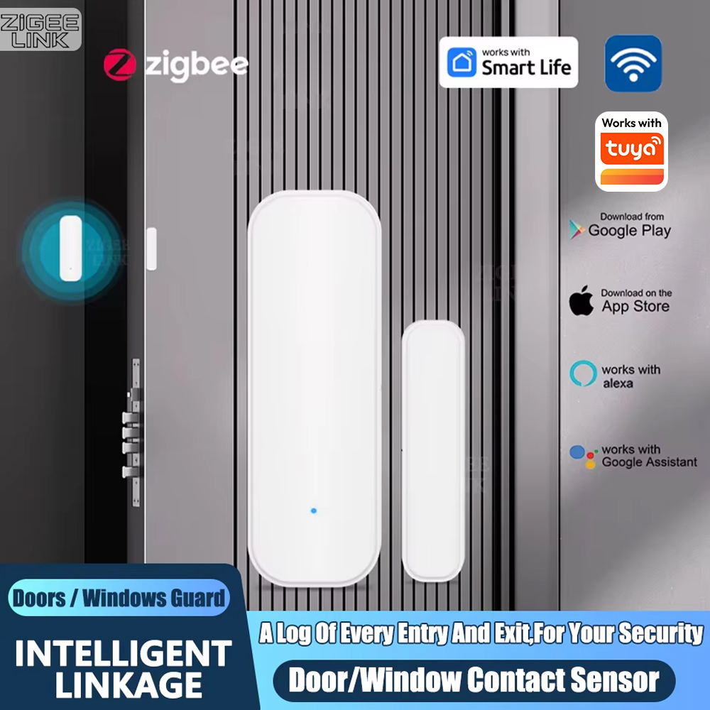 ZigBee Door Window Sensor Wire - Window Alarm Sensor ulasan dan harga
