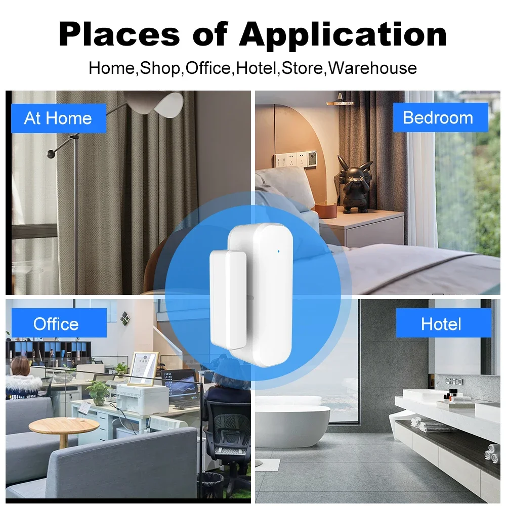 ZigBee Door Window Sensor Wire - Window Alarm Sensor ulasan dan harga