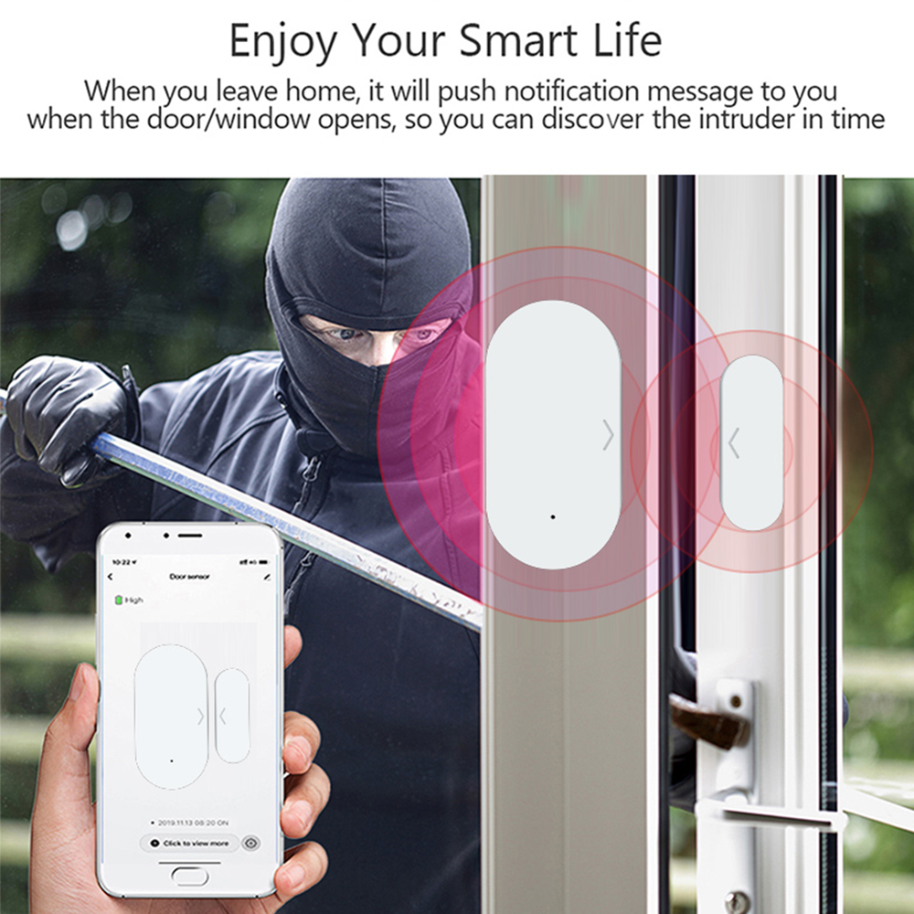 Tuya Zigbee Door Sensor Window - Window Alarm Sensor ulasan dan harga