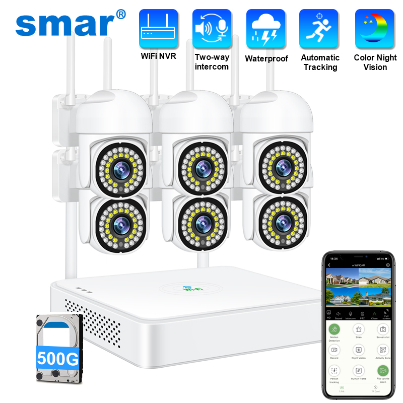 Smar 3MP Wireless CCTV Securit - Home Security Wifi Camera ulasan dan harga