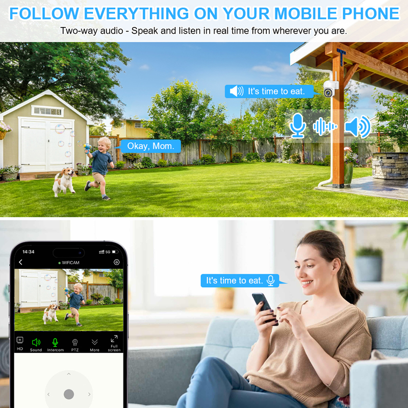 Smar 3MP Wireless CCTV Securit - Home Security Wifi Camera ulasan dan harga