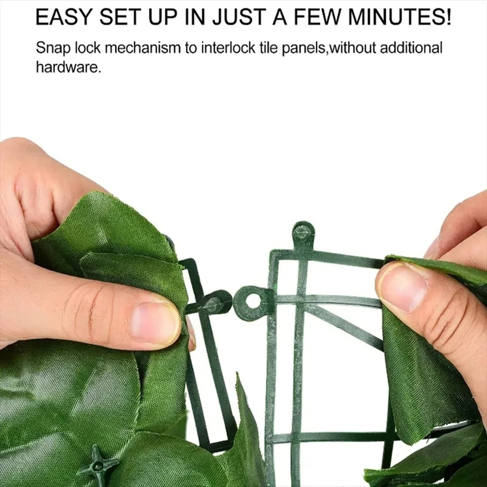 1M/3M Artificial Green Leaf Fe - Home Security Fence ulasan dan harga