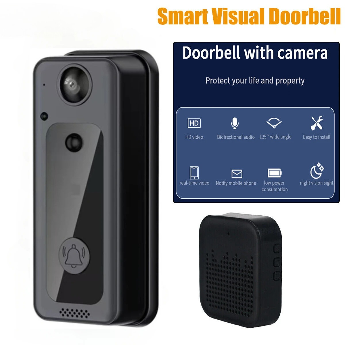 Wireless Doorbells Wifi Video  - Home Security Ring Camera ulasan dan harga