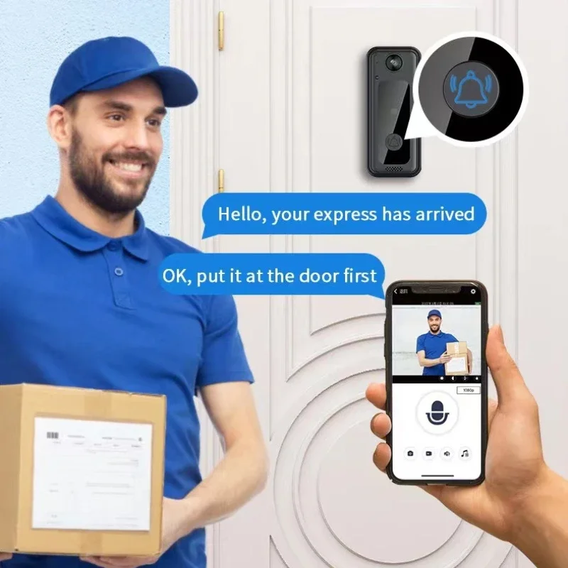 Wireless Doorbells Wifi Video  - Home Security Ring Camera ulasan dan harga