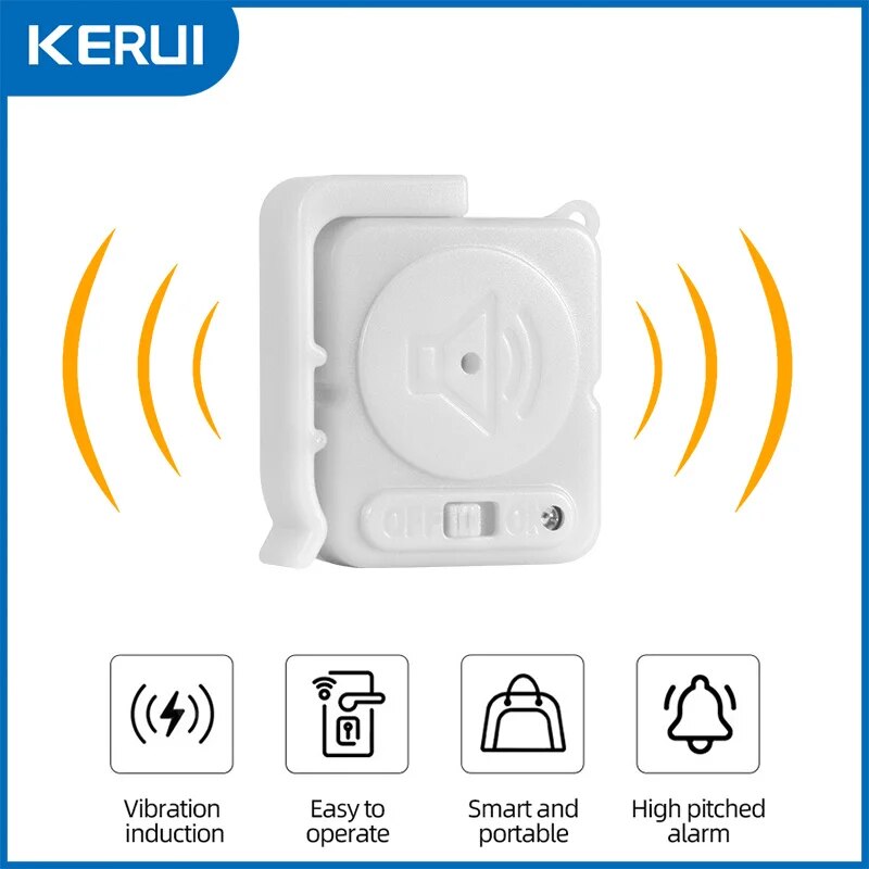 KERUI Wireless Vibration Alarm - Window Alarm Sensor ulasan dan harga