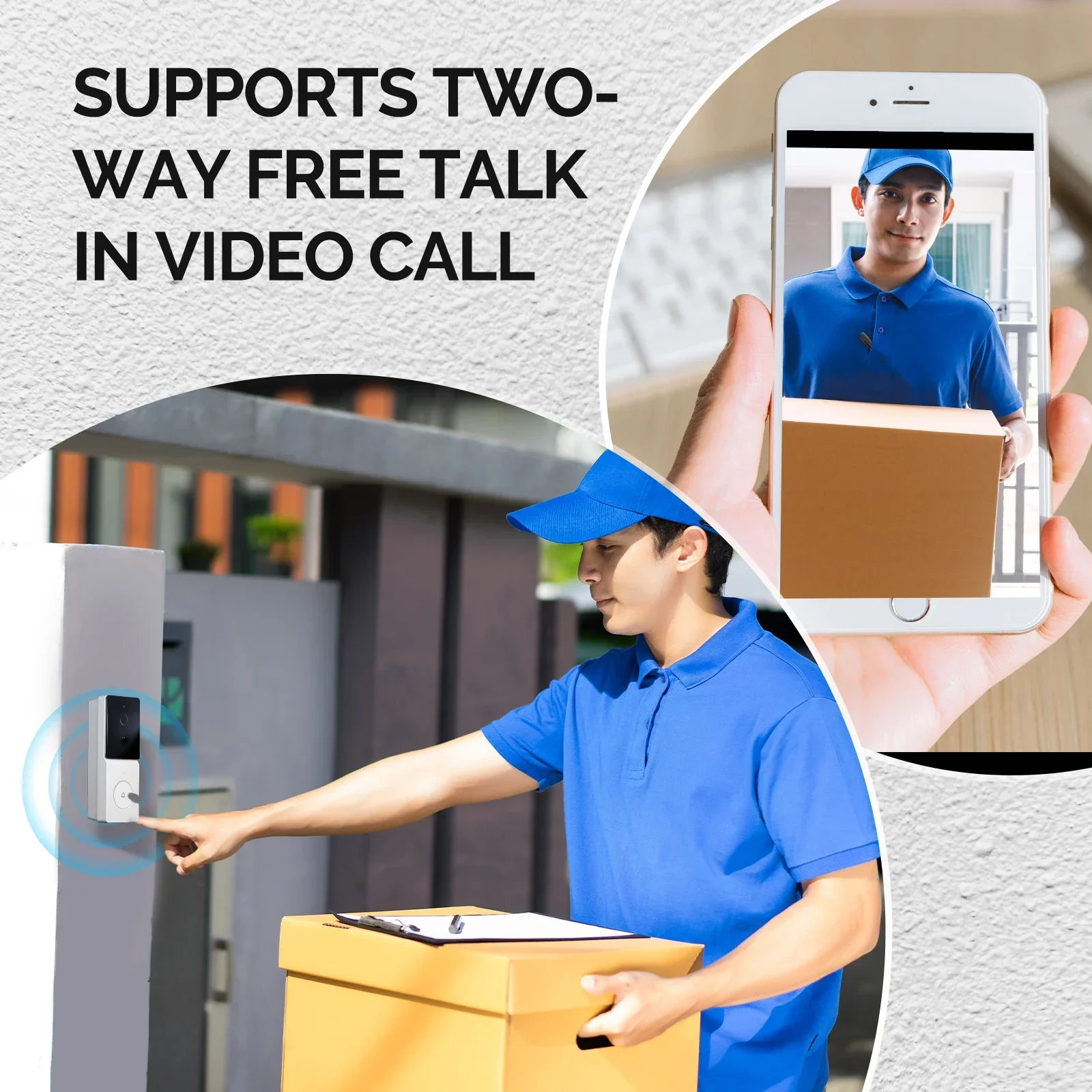 MOES Tuya Smart WiFi Video Doo - Home Security No Wifi Needed ulasan dan harga